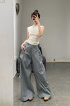 SWAYING/KNIT Silk Cashmere Back Hollow Vest SW24SS1T12 White PS75